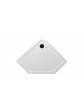 White, corner, pentagonal, pentagonal shower tray for a glass shower enclosure - 2